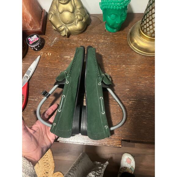 Sam & Libby Preppy Green Suede Casual Moccasins  Loafers 8 - Picture 8 of 14